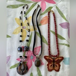 Bundle of 3 gently worn necklaces.